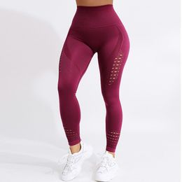 Women's Leggings Push Up Seamless High Waist Leg Women's Exercise Mesh Breathable Fitness Clothing Training Pants 230406