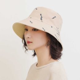 Wide Brim Hats 2020 South Korea Men And Women Children Baby Parent And Child Bucket Hat Cute Printing Small Bucket Hat Top R230308