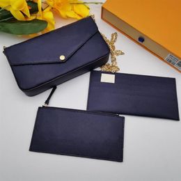 Luxury designer purse Pochette Felicie Bag Genuine Leather Shoulder bags handbag Clutch Tote Messenger Shopping Purse wit327J