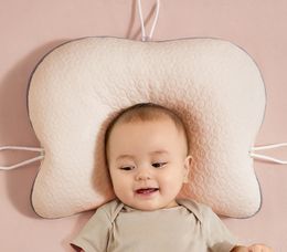 Pillows born Baby Pillow Backrest Cushion 0-2Years Old Anti-head Correction Pillow Baby Bedding Head Cushion Multifunctional 230309