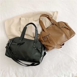HBP Retro Solid Colour Shoulder Side Bags for Women 2024 Spring Designer Fashion Simple Leather Lady Crossbody Bag Handbags