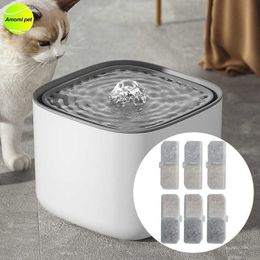 Dog Bowls Feeders 3/6/10pcs Cat Water Fountain Philtre Replacement Philtres Pet Cats Drinking Dispenser Y2303