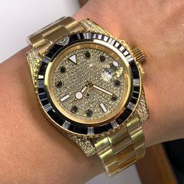 diamond watch mens watches 40mm Automatic mechanical movement watch fashion Warterproof Business montre De Luxe