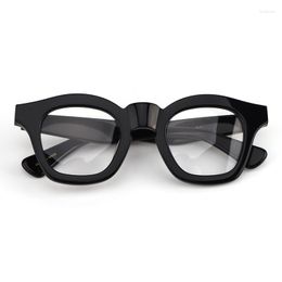 Sunglasses Frames Cubojue Eyeglasses Men Vintage Black Glasses Male Full Rim Eyewear Nerd Spectacles For Prescription Myopia Diopter Lens