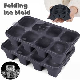 Ice Cream Tools 468 Grid Big Ice Tray Mold Box Ice Maker Large Food Grade Silicone Ice Cube Square Tray Mold DIY Bar Pub Wine Blocks Model Z0308