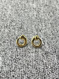 Stud Earrings 2023 UNOde50 Exquisite Fashion Electroplating 925 Silver 14K Simple Jewellery Gifts