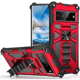 Kckstand Cases For Google Pixel 8 8A 7A 7 6 6A Pro Samsung A14 A34 A54 A13 A33 A53 A73 S23 5G Phone Stand Fundas Shockproof Case