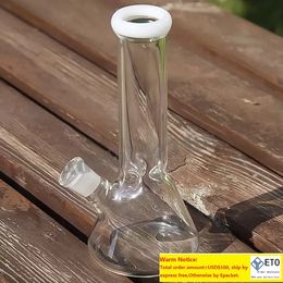 8 Inches Beaker Bong Hookahs Available Glass Water Pipe 10 Colors 18mm Joint Dab Oil Rig Hookah Heady Recycler Beaker Downstem Bowl Banger