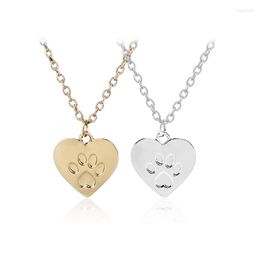 Pendant Necklaces Simple Pet Necklace Claw Shape Special Gift Dog Lovers