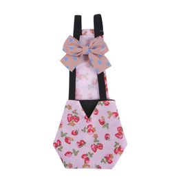 Dog Apparel Creative Hen Jumpsuit Fun Bow Halter Protector Feather Holder For Poultry Cute Chicken JumpsuitDog