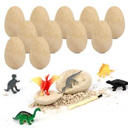 Science Discovery 1pcs Mini Dinosaur Toys Egg Scientific Mining Toys Tyrannosaurus Dinosaur Model Archeology World For Children Gifts Education Y2303