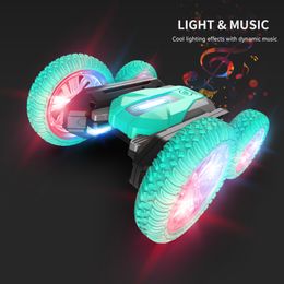 S2 2.4G Gesture Sensing Remote-Control Stunt Car Toy, Driving on Both Sides, Rotare& Deform, Colour Lights, Christmas Kids Boy Gift, USEU