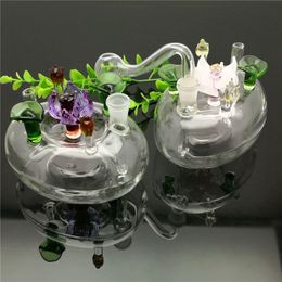 Glass flower bed pot IN STOCK glass pipe bubbler smoking pipe water Glass bong