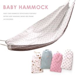 Bedding Sets 100x130cm Baby Crib Hammock Detachable Portable Better Sleep Hanging Swing Bed Frame Accessories For Super Active Babies 230309