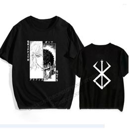 Men's T Shirts Berserk Anime Oversized Shirt Men Fashion T-Shirts Kids Hip Hop Tops Tee Cotton Tshirt Summer Men's T-shirt Women Top