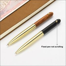 Classic Design Roller Ballpoint Pen Wooden Gel Ink Writing With Gift Box