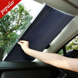 New Car windscreen retractable folding sun visor for car includes reflective aluminum foil anti-uv curtains 46/65/70/80cm