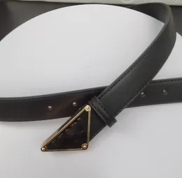 Classic female belt designer belt triangle metal buckle leather leather casual fashion Quality