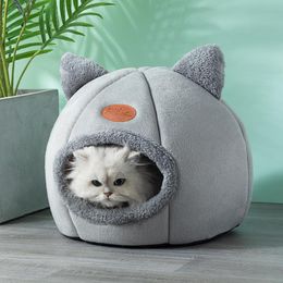 Cat Beds Furniture Deep Sleep Comfort In Winter Bed Iittle Mat Basket Small Dog House Products Pets Tent Cosy Cave Nest Indoor Cama Gato 230309