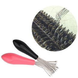 Hair Comb Cleaner Plastic Handle Cleaning Brush Remover Embedded Beauty Tools Cleaning Products Cleaning Supplies H23-18