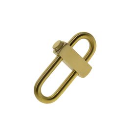 Key Rings Super fine handmade matte Heavy duty Solid brass Oval snap lock slide locking Carabiner quick release FOB EDC keychains