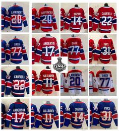 CUSTOM 2021 Reverse Retro 22 Cole Caufield Hockey Jerseys Stanley Cup Final 20 Juraj Slafkovsky 31 Carey Price 11 Brendan Gallagher 14 Nick