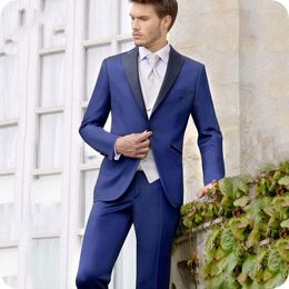 Men's Suits Royal Blue Men For Wedding Bridegroom Slim Fit Formal Prom Custom Made Blazer Tuxedo Man Costume Homme 3Pieces