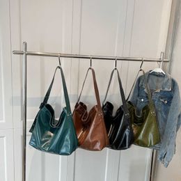 Large Crossbody BagS 2024 Trend Vintage Women Leather Designer Simple Solid High Capacity Handbags Hobo Bag