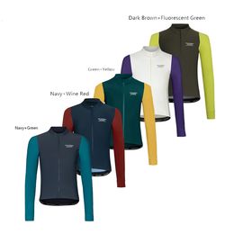 Cycling Shirts Tops Cycling Jacket WInter Long Sleeve Jersey bike Clothes Thermal Fleece MTB bicycle Clothing Jersey 10 Colors 230309