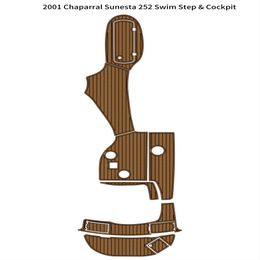 2001 Chaparral Sunesta 252 Swim PlatformCockpit Boat EVA Foam Teak Floor Pad Mat