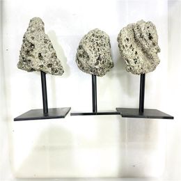 Decorative Figurines Original Natural Pyrite Mineral Quartz Specimen Making Desk Ornaments Reiki Healing Rocks Crafts Energy Stone 2023