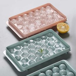 Ice Cream Tools Ice Cube Maker Tray Mould Ice Ball Maker Cocktail Whiskey Bar Accessory Home DIY 3318 Cavity Sphere Round Mould Kitchen Gadgets Z0308