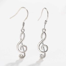 Charm 1 Pair 2PC Punk Style Steel Geometric Musical Note d Earrings for Male Female Chic Earrings Men Party Jewellery Bijoux L230309