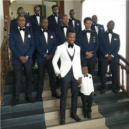 Men's Suits Latest Coat Pants Designs White Wedding For Men Blazers Groom Tuxedo Terno Masculino Costume Homme Flower Boy 3Piece