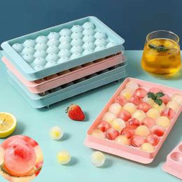 Ice Cream Tools Kitchen Plastic Moulds Ice Tray Round Ice Moulds Home Bar Party Use Round Ball Ice Cube Makers DIY Ice Cream Mould kitchen Tool Z0308