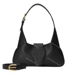 Genuine Leather luxury designer bag shoulder crossbody bags Half Moon hobo women black the totes small purse and handbags womens luxurys handbag 7 colors