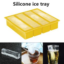 Ice Cream Tools Long Ice Cube Tray Reusable Silicone Ice Cube Mold BPA Free Ice Maker Food Grade Silicone Ice Cubes Z0308