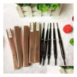 Eyebrow Enhancers Makeup Skinny Brow Pencil Gold With Brush 5 Colour Ebony/Medium/Soft /Dark/Chocolate Dhs Drop Delivery Health Beauty Dhwlg