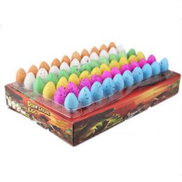 Science Discovery 60pcs/box Novelty Gadget Small Magic Grow in Water Dinosaur Doll Incubation Surprise Mini Dino Eggs Toys Kids Educational Gift Y2303