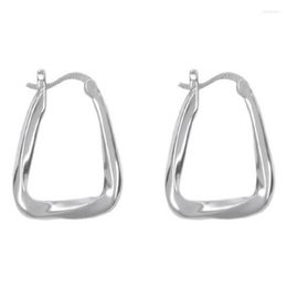 Backs Earrings Simple Silver Color Temperament Women's U-Shaped Geometric Line Clip Friends Gathering Female Jewelry