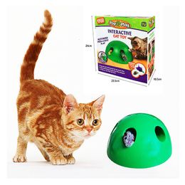 Cat Toys s Toy Interactive Electric Games Scurrying Mouse USB Rechargeable Automatic Pet Puzzle Smart Teasering Accessories 230309