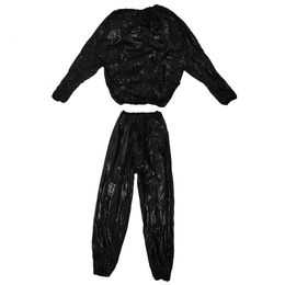 Mens Tracksuits Heavy Duty Sauna Sweat Suit Exercise Gym Fitness Weight Loss AntiRip FS99 230308