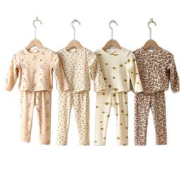 Pyjamas Kids Boy Girl Pyjamas Sleepwear For 1-6Y Baby Girl Clothes Sets Children Homewear Pyjamas Sets Kids Nightwear Children Clothes 230310