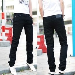 Men's Jeans 2022 Summer Fashion Solid Color Skinny Pencil Slim Pants Casual Trousers Y2303