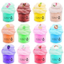 Silk Slime Fluffy Foam Clay Toys Cotton Putty Polymer DIY Antistress Kids Toys Wire Drawing Cloud Mud 1891