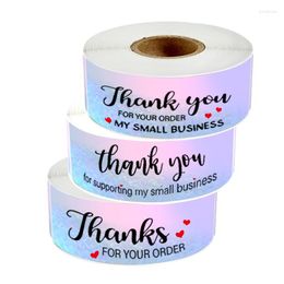 Gift Wrap 120Pcs/Roll Laser Thank You For Your Order Stickers Small Business Adhesive Labels Wrapping Supplies