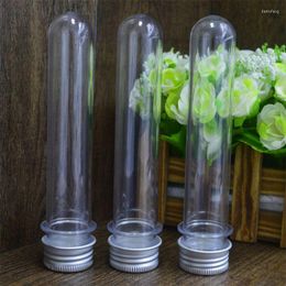 Plastic Test Tubes Clear And Transparent Candy Storage Containers With Screw Caps 40ml 10PCS Dropship