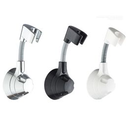 Bathroom Flexible Shower Head Holder Adjustable Wall Mount Bracket for Hand Held Showerhead Drill Free Installation XBJK2303