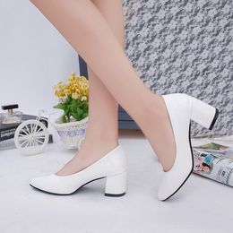 Sandals Ladies High Heel Pumps Fashion Office Work Wedding Party Shoes Ladies High Heels Women Autumn White Red Pink Shiny Black 230309