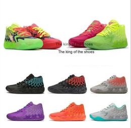 2023Lamelo shoes 2023 NEW Men Designer Basketball Shoes Mb.01 Lamelo Ball Buzz City Rick and Morty Galaxy Rock Ridge Volt Blast Trainer MensLamelo shoes